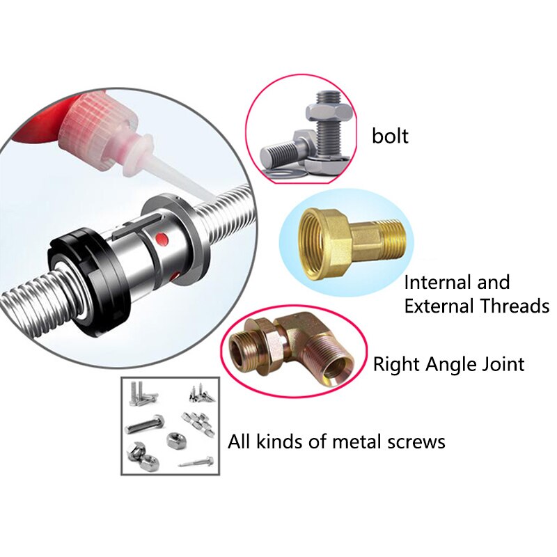 1 PC 50ML Sealing Screw 340Glue High Strength Screw Glue Retainer Locking Adhesive Metal Screw Anaerobic Adhesive Anti-corrosion