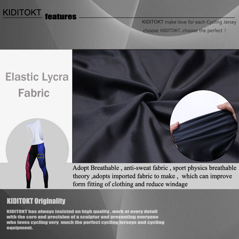 Kiditokt schokbestendige fietsbroek met bretels, mountainbike fietsbroek, mtb fietsbroek met coolmax 3d gel pad