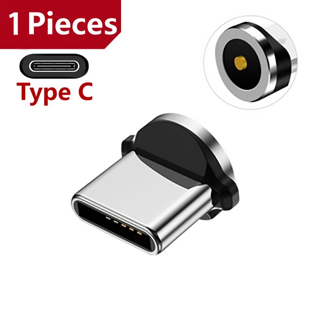 Spina magnetica Micro USB tipo C adattatore per cavo di ricarica per Iphone V8 connettore magnetico telefono cellulare: Type C Plug