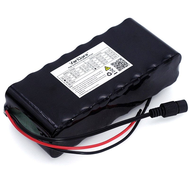 VariCore 14.8V 10Ah 18650 li-iom battery pack night fishing lamp heater miner's lamp amplifier battery with BMS+16.8V Charger