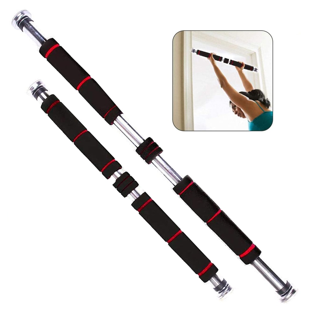 Chin Up Bar Thicken Practical Portable Durable Heavy Duty Home Doorway Pull-ups Exercise Bar Fitness Pole Chin Up Bar 80-130cm