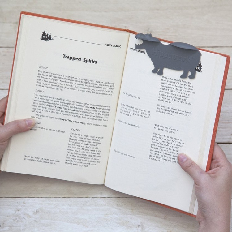 3 Colors Cute Hippo Animal Bookmark Reading Bookmarks 3D Cartoon Book Markers Page Holder