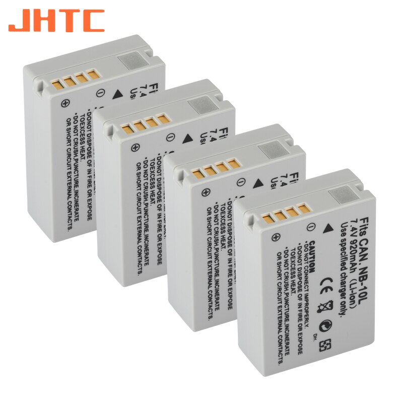 Nb -10l nb 10l nb10l batteri for canon  sx40 hs sx40hs sx50 hs sx50hs g1 x g15 g16 sx60 hs g3x kamerabatterier 920 mah