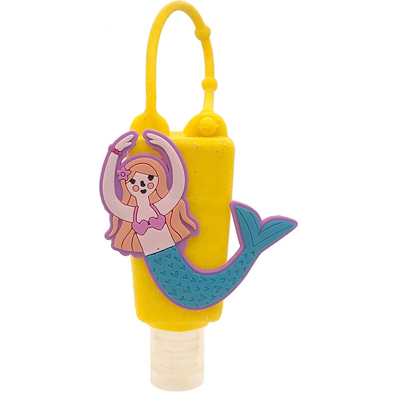 1Pc Portable Mini bande dessinée désinfectant Gel support rechargeable main Gel distributeur avec porte-clés Mini support de désinfection pour l'école