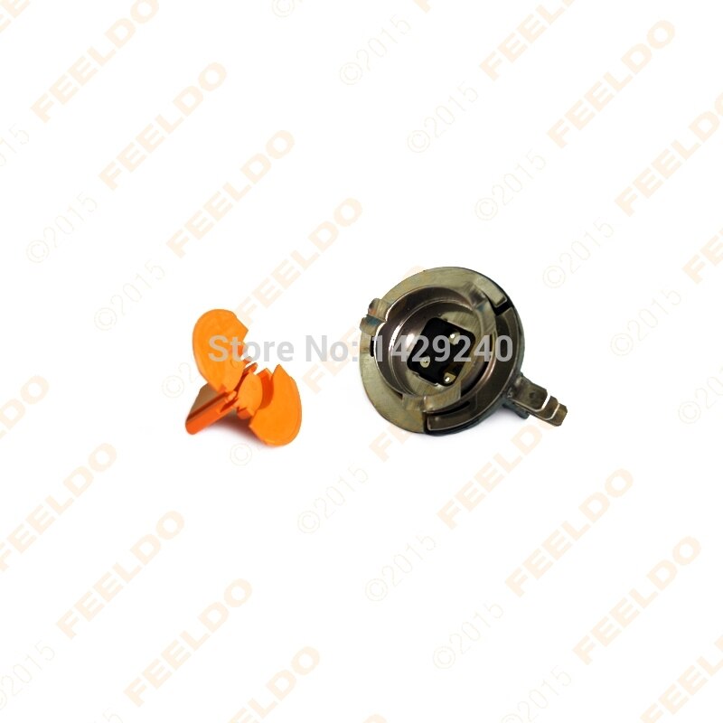 FEELDO 2pcs Car H15 DIT LED Bulb Socket For Fog Daytime Running Light Harness Wire Plug Connector #CA1114
