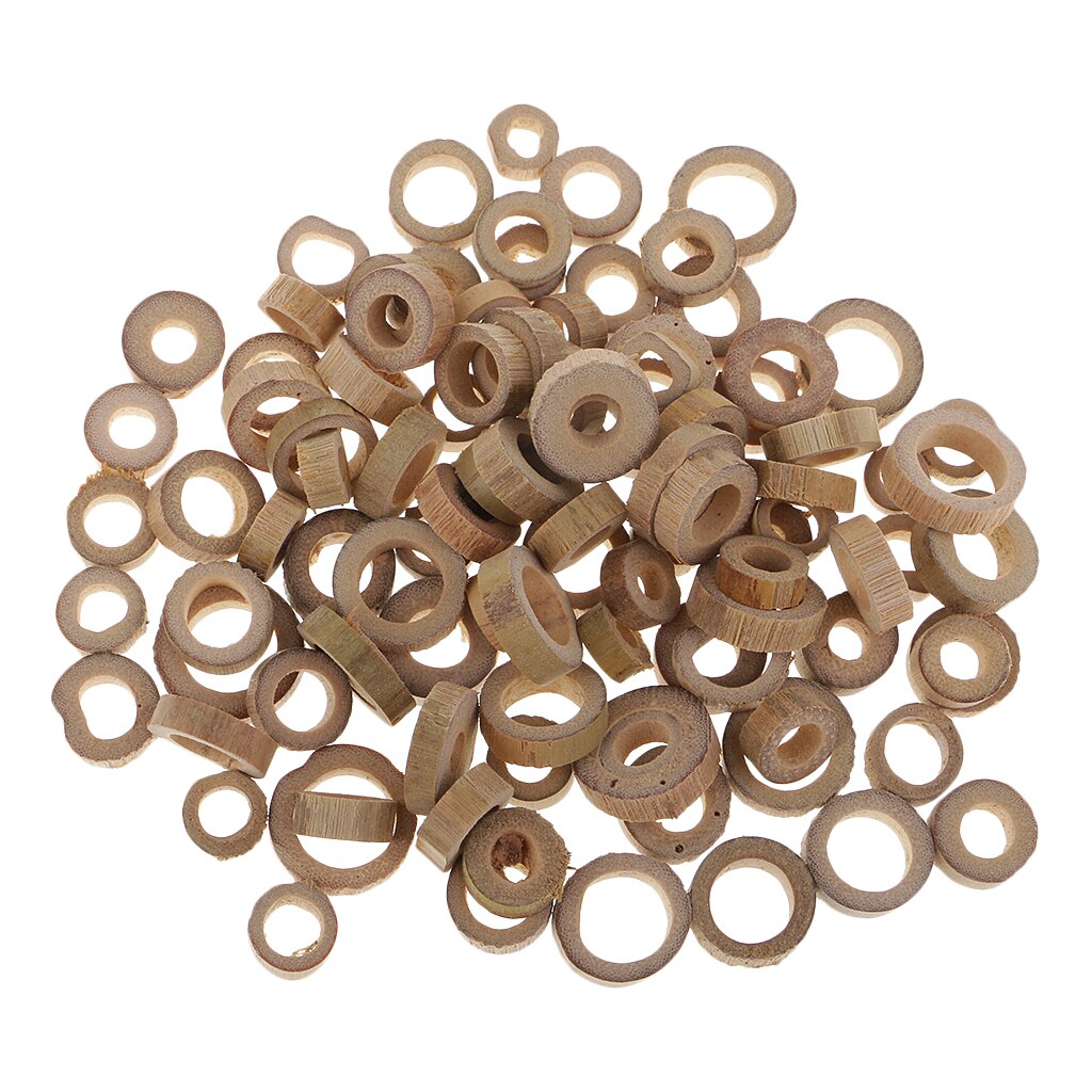 100 stuks ronde houten ringen voor bruiloftsdecoraties