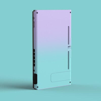 Gradient Color Housing Shell Case Cover for Nintendo Switch NS Console Controller Housing Nintend Switch Joy-Con Replace Cases: PurpleGreen Back