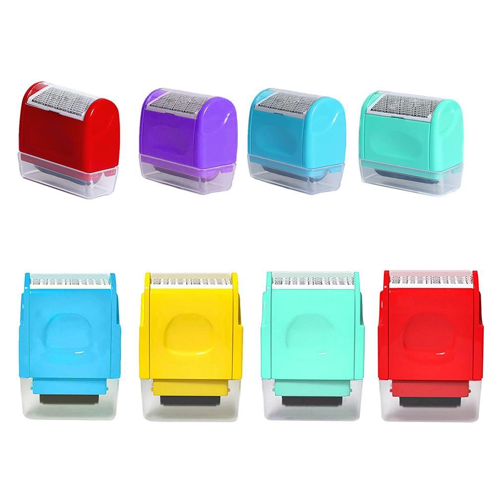 Roller Self Inking Stock Stamp Seal Theft Code Guard File Seal ID Stamp Confidential Ink Office Refill Your Tool Confidenti P7N0