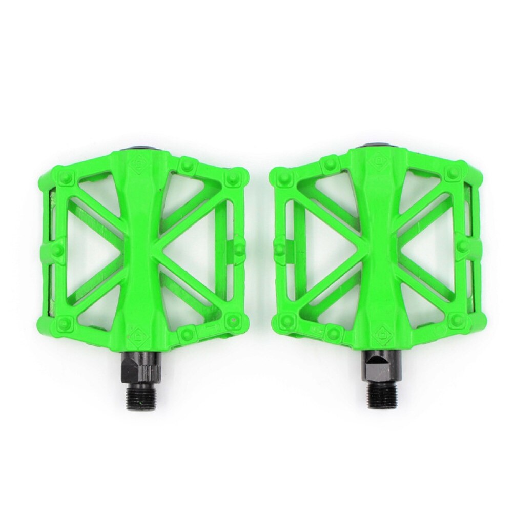 1 par de pedales ultraligeros de aleación de aluminio para bicicleta de montaña MTB, accesorios de bicicleta, piezas de repuesto: green