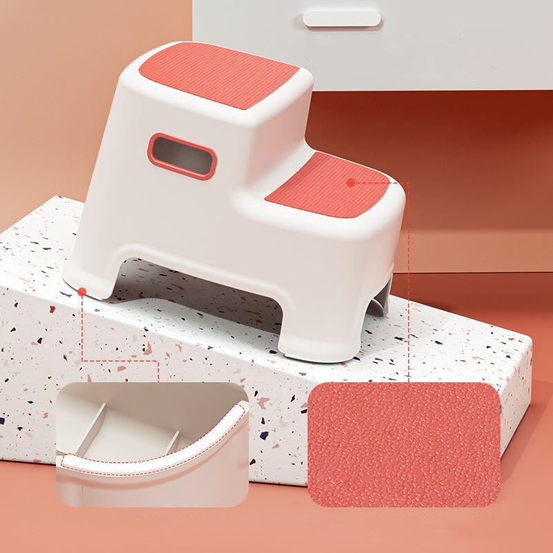 Multi-Function 2 Step Stool Toddler Kids Stool Toilet Potty Training Anti-slip Bathroom Stool Footstool Chair Bathroom Furniture