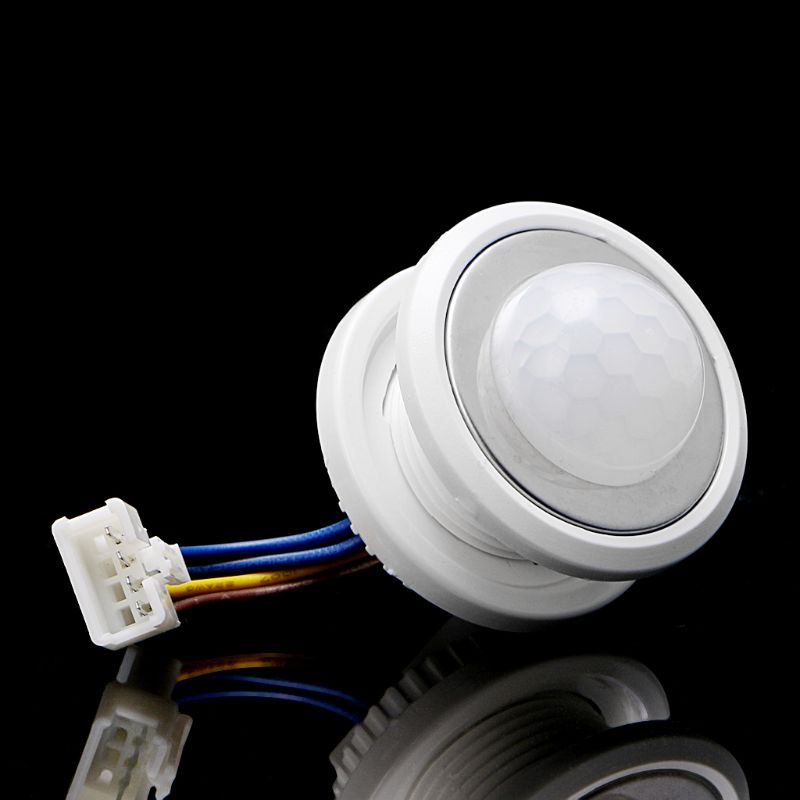 40mm LED PIR Detector Infrared Motion Sensor Switch with Time Delay Adjustable For Iron