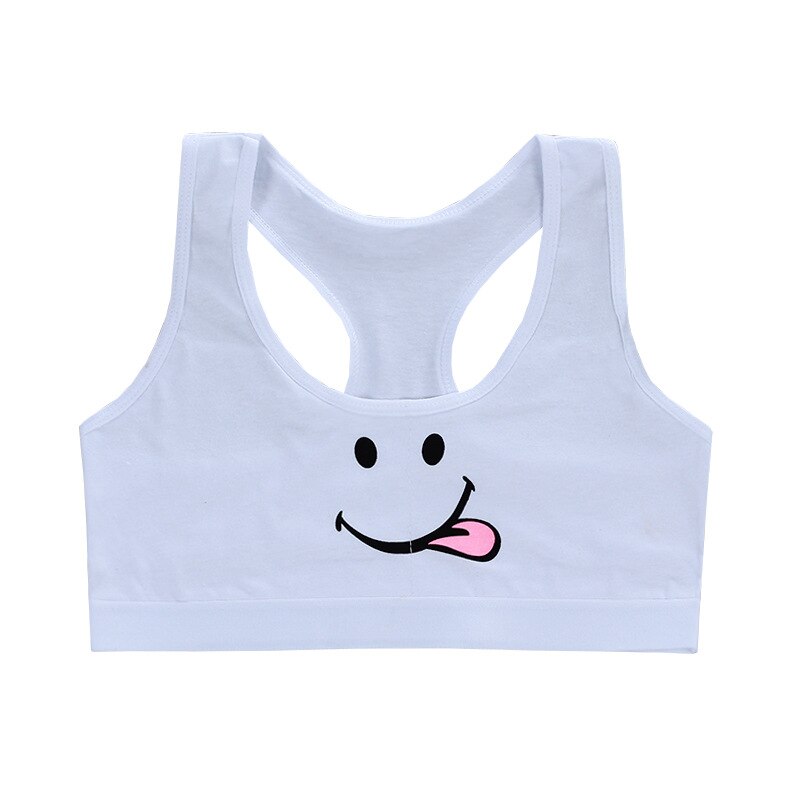 Training Bra For Girls Underwear Cotton Tops Crop Teens Cartoon Sports Bras Vest Teen Clothing 9-15Y