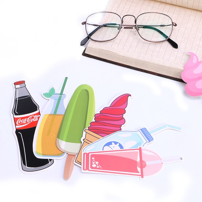30pcs Cute Candy Bookmarks Paper Clip Office School Supply Stationery Funny M17F