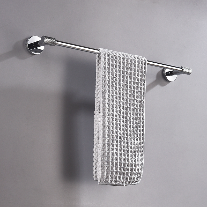 Badezimmer-Accessoires-einstellen aus glänzendem RoséGold und Chrom zur Wandmontage, Handtuchhalter, Toilettenpapierhalter, Bademantel-Haken-Aufhänger