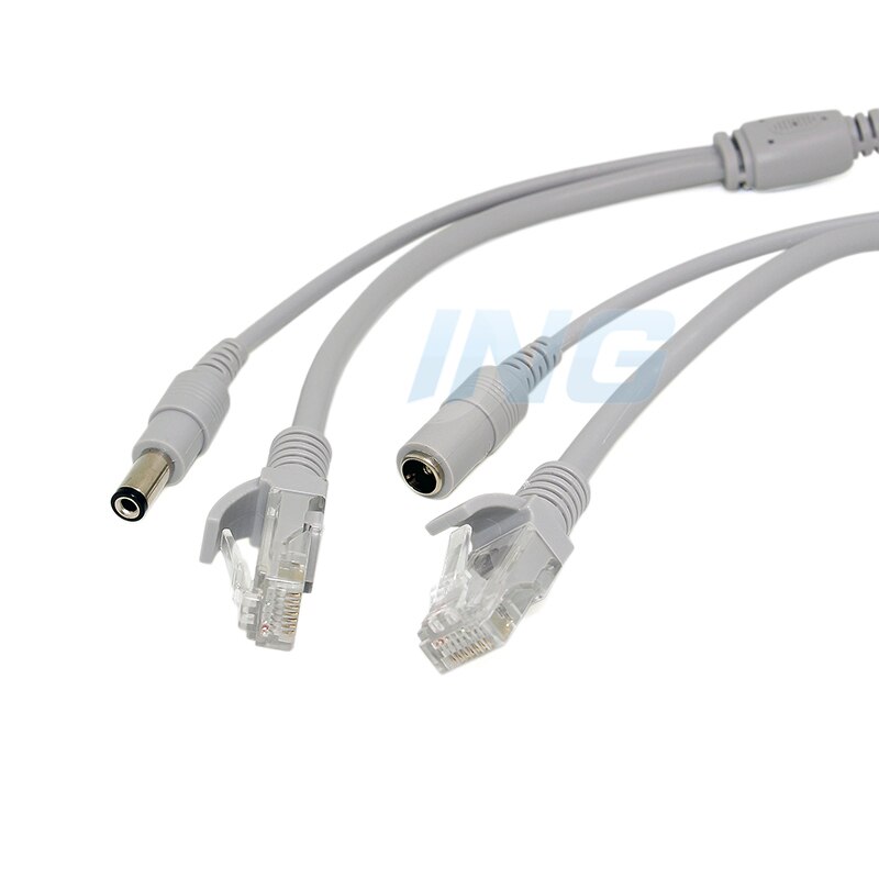 10M DC+ RJ45 Ethernet Cable Power CCTV Network Lan Cable For NVR System IP Camera