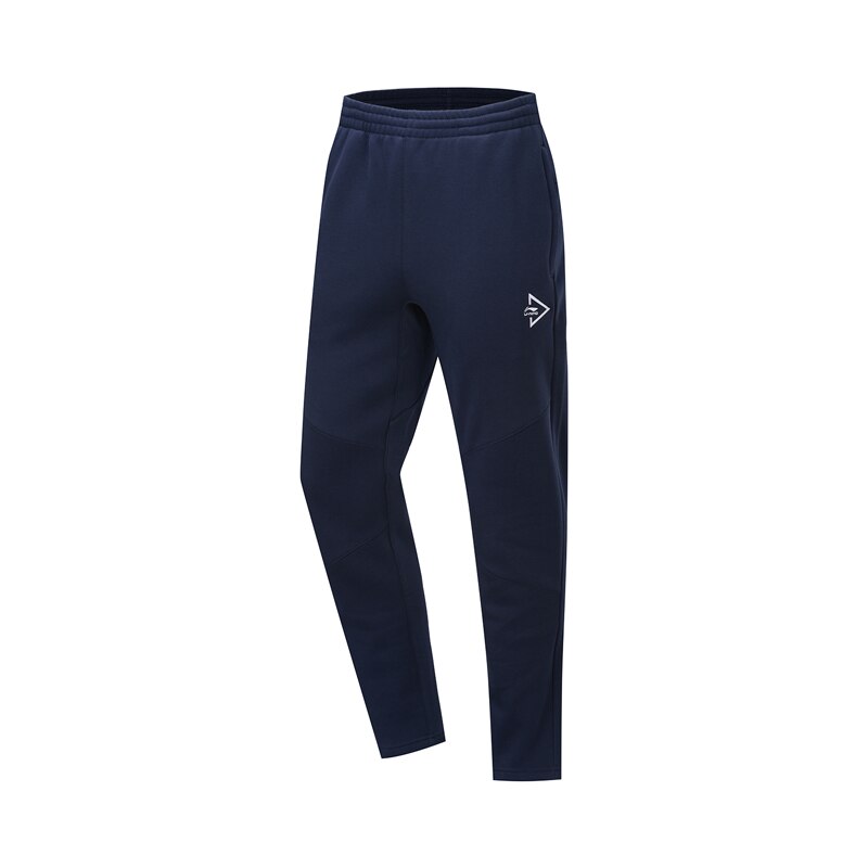Li-Ning Men's Sports Pants - Fleece Lined, Regular Fit, Flexible - Polyester Cotton Blend: XXL / AKLP583-1H