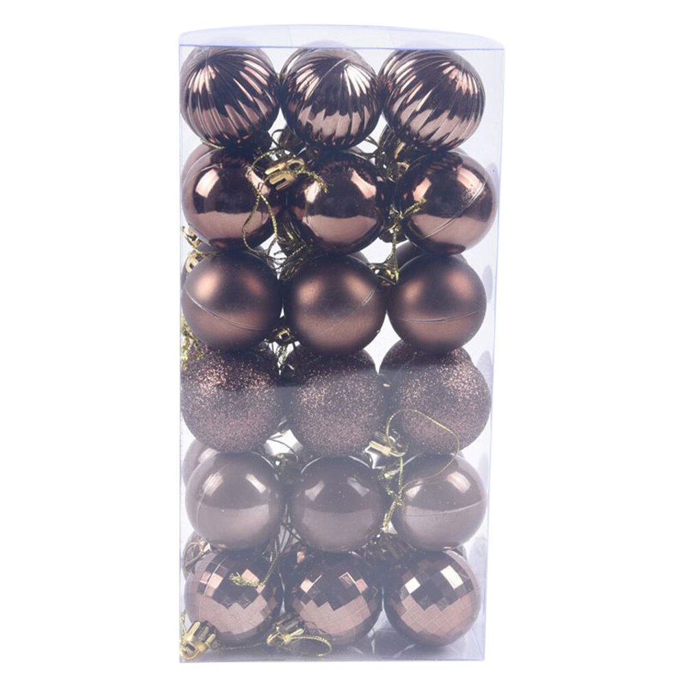 Arbre de noël pendentif boules fête de mariage suspendus ornement nouvel an fournitures fête décoration de la maison fournitures 36 pièces: M