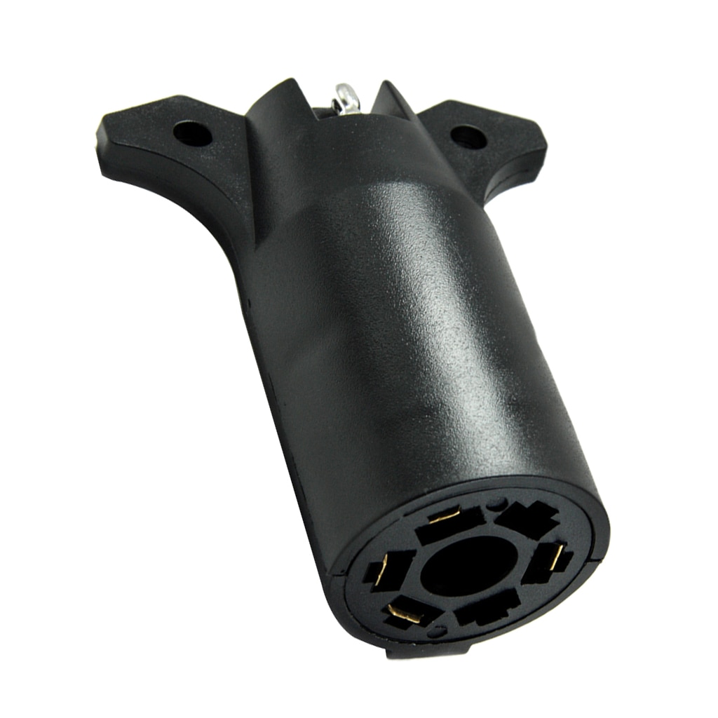 7 Pin To 4 Pin Round Trailer RV Light Connector Adapter Plug Converter