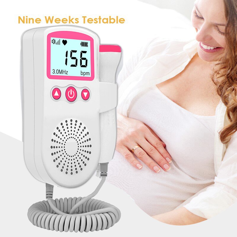 2.5Mhz Doppler Foetale Baby Hartslagmeter Ultrasound Baby Hartslag Detector Zwangere Foetale Doppler Monitor Pocket Doppler