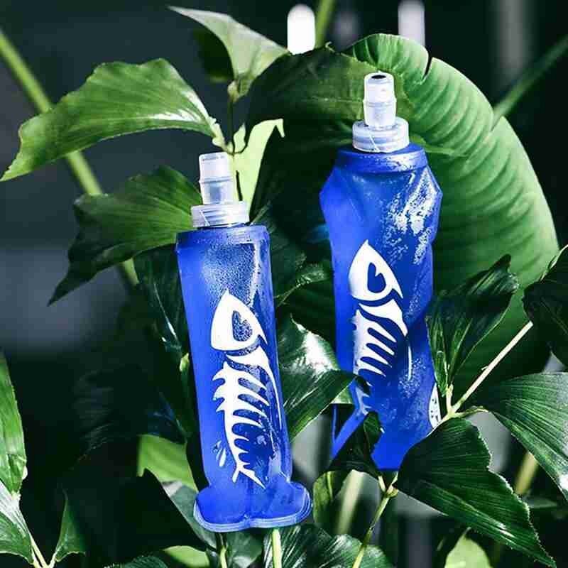 250/500Ml Silicon Water Fles Voor Wandelen Tpu Sport Zachte Fles Opvouwbare Running Water Bag Silicon Water Fles voor Wandelen