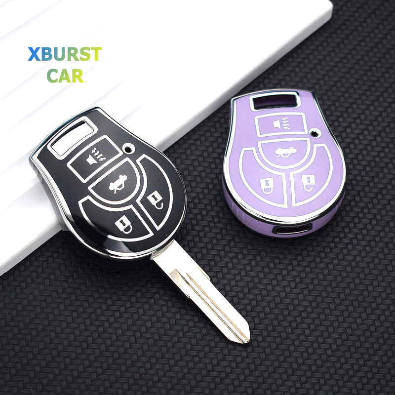 Para Nissan Tiida Terrano Cube Pathfinder Rogue Maxima Altima Sentra Juke Micra Qashqai marzo de TPU funda para llave de coche