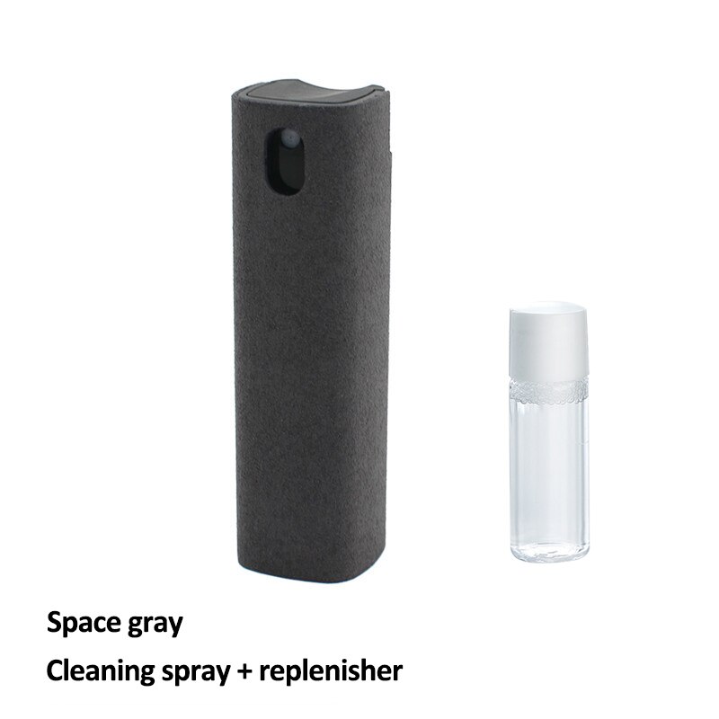 1pc beskyttelig 2 in 1 telefonskærm rengøringsmiddel spray mikrofiber klud sæt rengøring artefakt computer mobiltelefon skærm støvfjernelse: G