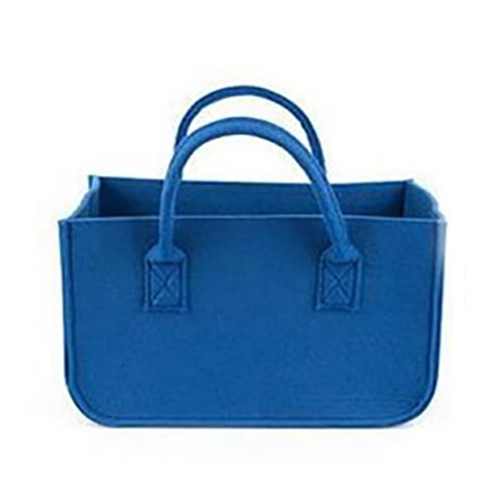 Organisateur sacs multifonctionnel transporteur rectangulaire Shopping grande capacité feutre panier de rangement avec poignée chambre sac à main