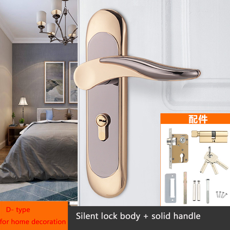 Slaapkamer Deurslot Set Intern Huis Met Sleutel Hout Veiligheidsdeurslot Voor Huis Deuren Knoppen Voor Deur Interieur Huis Beveiligingsslot: Rood