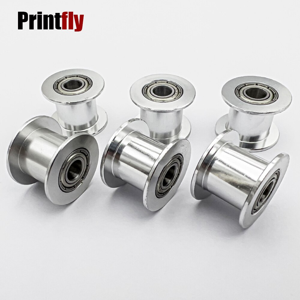 Printfly-polea de rueda síncrona con 20 dientes, diámetro de 3mm, 4mm, 5mm, 6mm y 8mm, con rodamiento para correa de distribución GT2, ancho de 10MM, 2GT