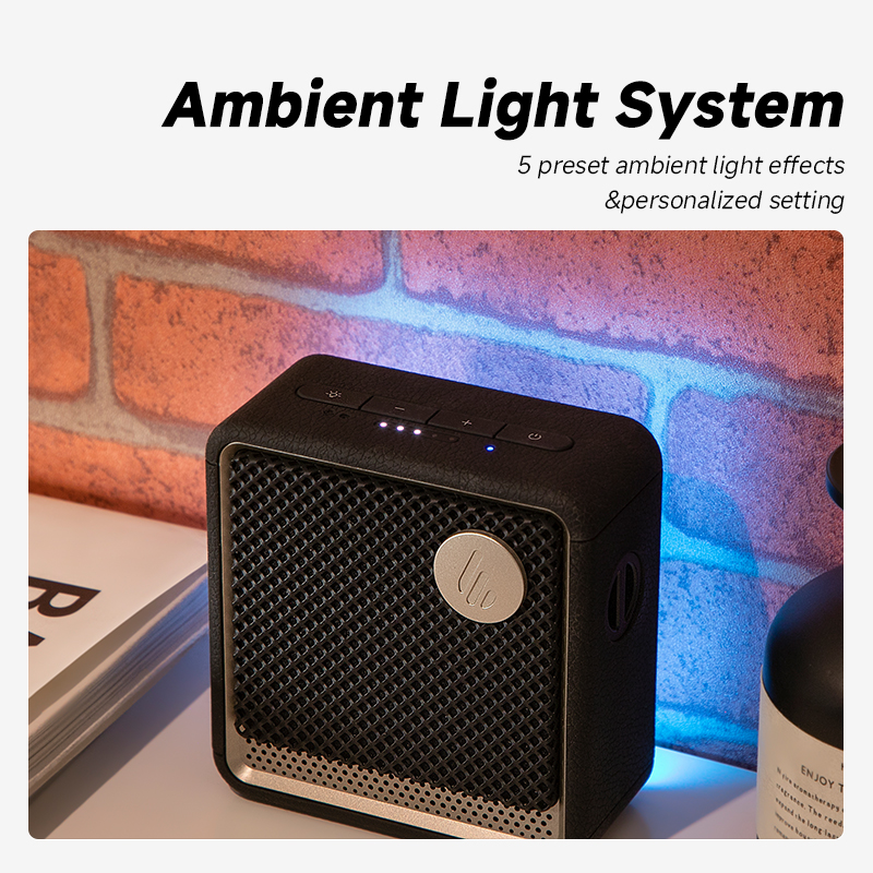 Edifier ES20 Altavoz Bluetooth portátil altavoz inalámbrico IP67 efectos de luz impermeables altavoces exteriores graves profundos con micrófono