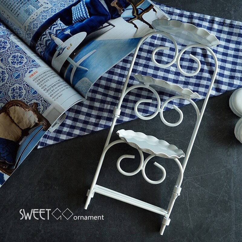 SWEETGO Cupcakes Ladder stand fold able cookies decorating tools for wedding sweet dessert table supplier baker showcase display