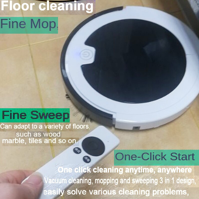 2600Pa Smart Auto Robot Vacuum Cleaner Multifunctional 4-In-1 Electric Rechargeable Wet And Dry Mop Sweeping Vacuum Cleaner