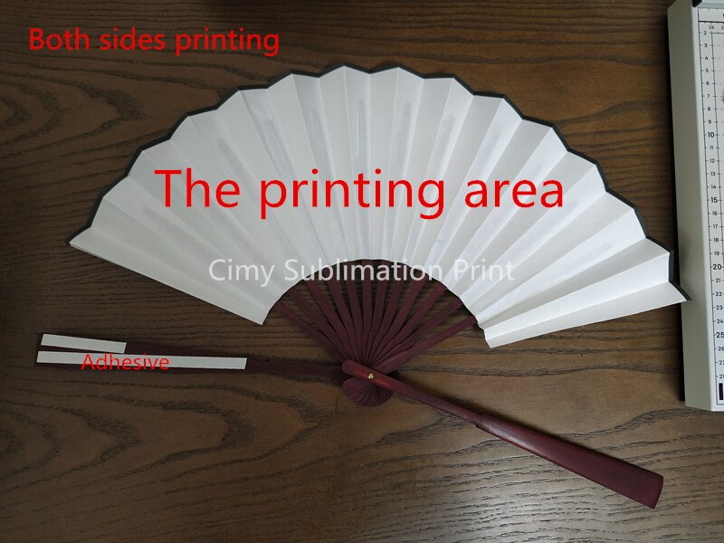 10 teile/los 8 zoll/10 zoll leer Sublimation Seide Fan Für Sublimation TINTE Drucken DIY Wärme Drücken Druck Transfer