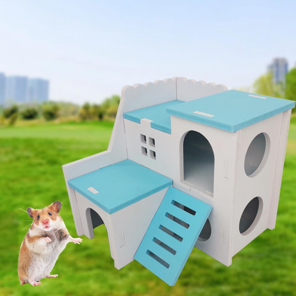 Casa de escondite para hámster, refugio ecológico para animales pequeños, paisajismo para mascotas pequeñas