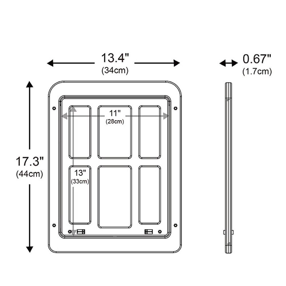 Pet Door Safe Lockable Magnetic Screen Outdoor Dogs Cats Window Gate House Enter Freely Pretty Garden Easy Install