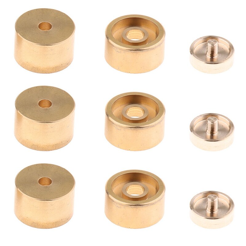 1 Juego de botones de trompeta de válvula de dedo accesorios de piezas de trompeta Accesorios para Instrumentos Musicales para trompeta-dorado