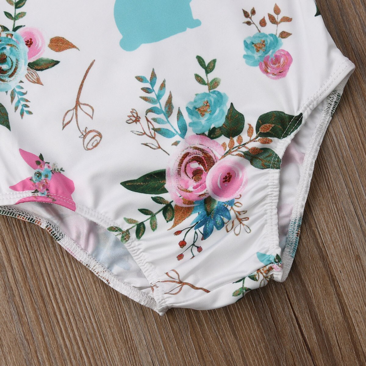 Merk 0-18m baby's, meisjes, jongens, harige balstaart bodysuits, lange mouwen, bloemen jumpsuits, lente herfst kleding
