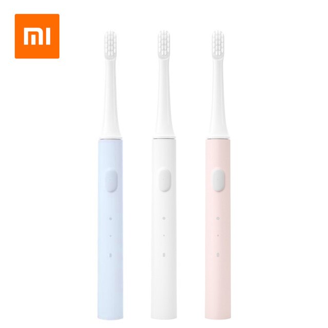 Xiaomi Mijia T100 Sonic Electric Toothbrush Cordless USB Rechargeable Waterproof Ultrasonic Automatic Tooth Brush for Adult: White Blue Pink