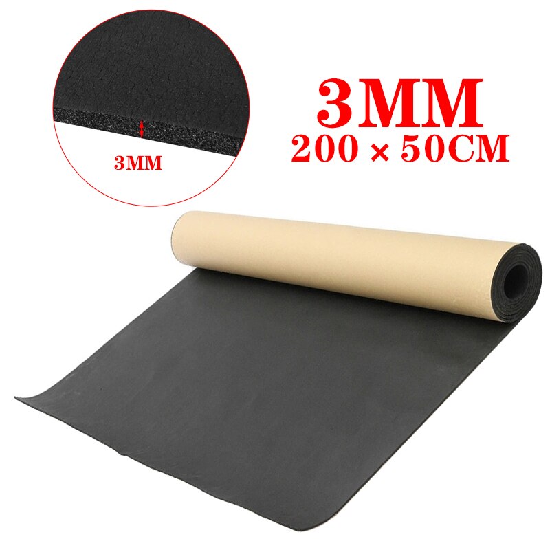 Isolamento térmico de algodão, isolamento acústico para carro, absorve o calor, espuma, isolamento térmico, algodão, 3/5/6/10mm, espessura 100/200cm: Prateado