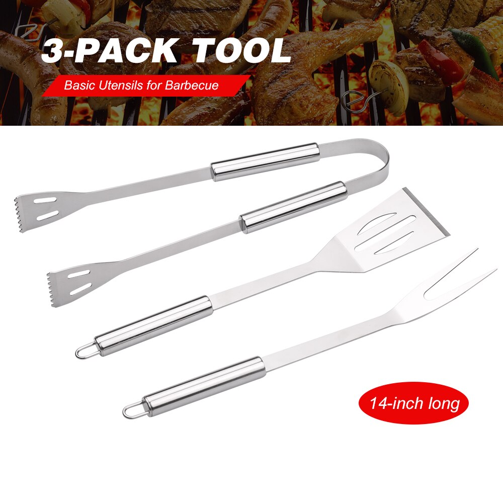 14-inch Barbecue Utensils Stainless Steel Barbecue... – Vicedeal