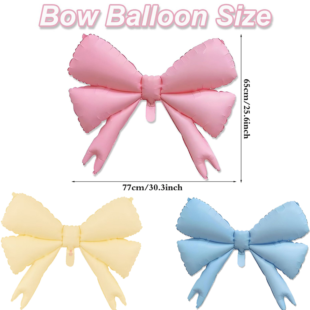 Globos con lazo blanco y rosa, decoración de coqueta, globo de látex para niñas y mujeres, decoración rosa para cumpleaños, suministros para de bienvenida de bebé y boda