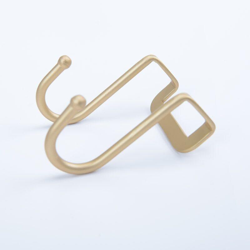 Aluminium wand na wandhaak haak s-type dragende wand hangende keuken badkamer deurhaak gratis haakpons: Een goudprijs