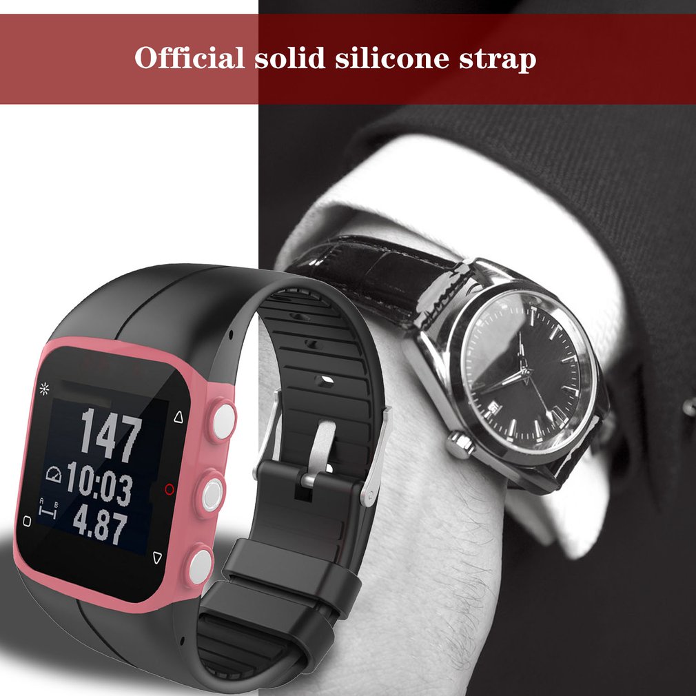 Pour Polar M400/M430 Silicone Smartwatch bracelet de remplacement motif officiel noir boucle sport bracelet de remplacement