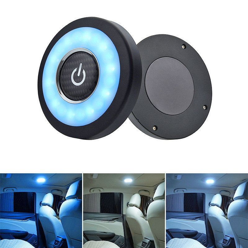 Auto-accessoires Decoratie Interieur Ornament Auto Leeslamp Led Auto Interieur Verlichting Achter Rij Auto Dak Lamp Auto Accessorie: Blue and white light