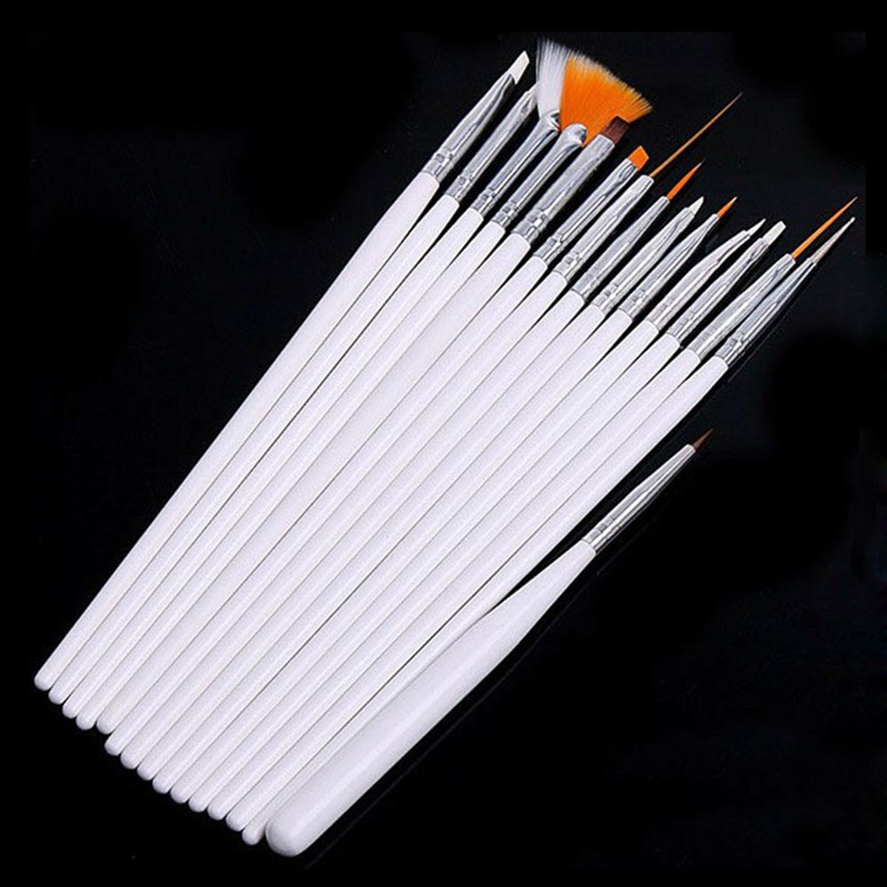 15 stks Professionele UV Gel Acryl Nail Art Brush Set Nail Polish Schilderij Tekening Pen Perfecte Manicure Nail Puntjes gereedschap