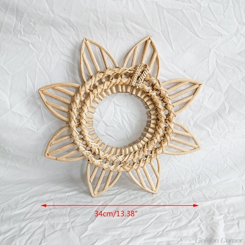 Rattan Rahmen Hängen Wand Spiegel Rahmen Foto Wand Rahmen Holz Kunst Deco Rahmen Handarbeit Wohnzimmer Bedroo D03 20