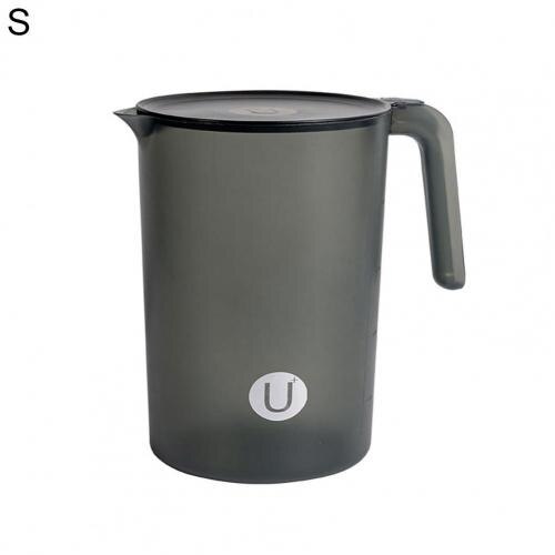 1Pcs Plastic Pitcher Large Capacity Easy to Clean PP Plastic Straining Pitcher for Water: Black 2000ml