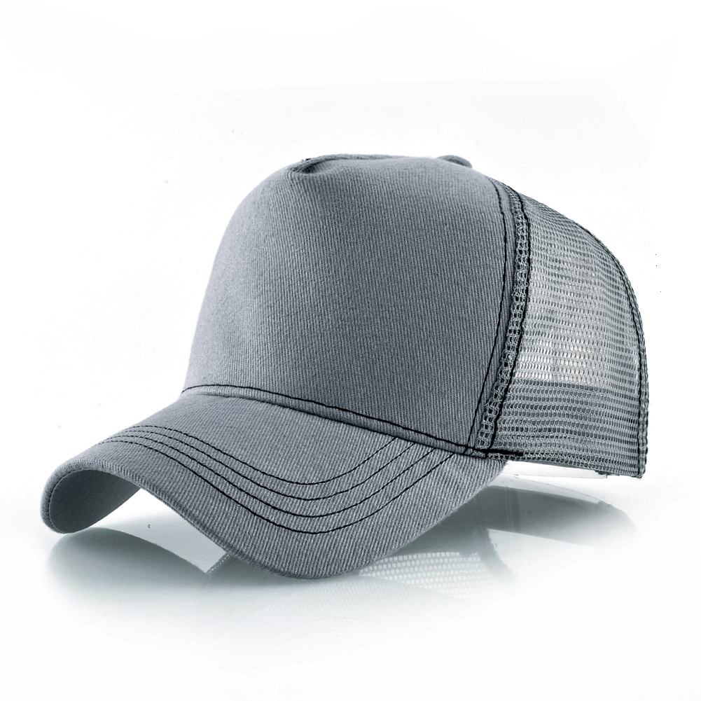 Casquette de Baseball à motif de cochon brodé pour hommes et femmes, chapeau d'été en maille, style Hip Hop, visière de camionneur: Dark Brown