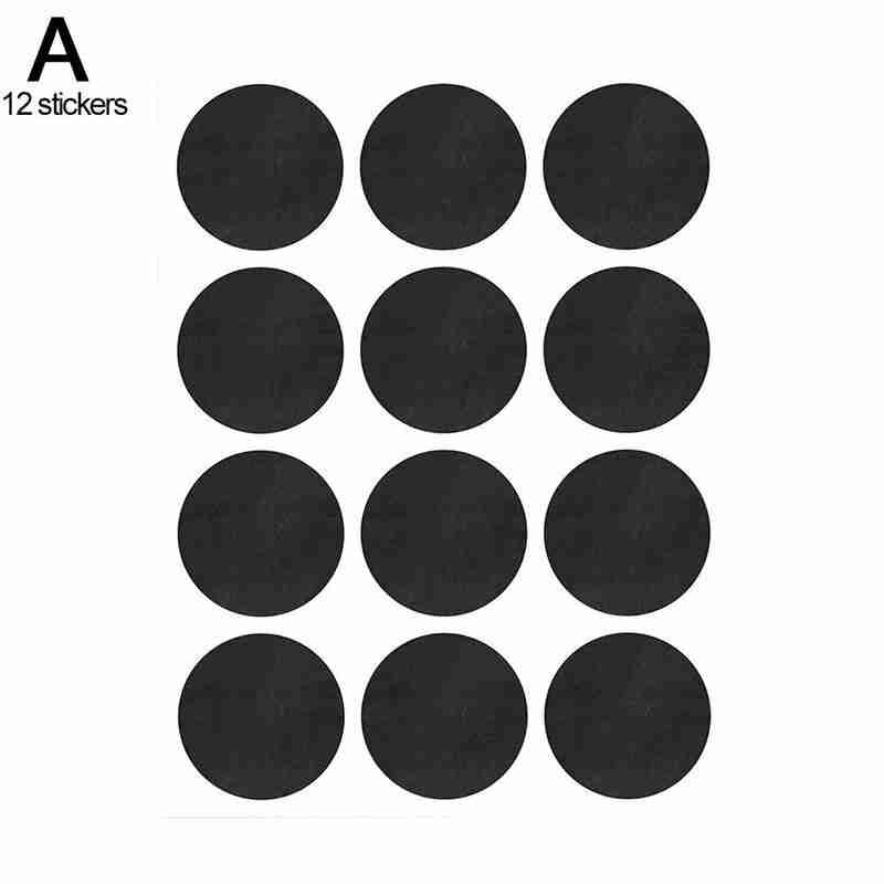 Uitwisbare Schoolbord Stickers Craft Keuken Pot Opslag 5Cm Label Doos Zwart X 3.5Cm Sticker Zwarte Schoolbord Board Spice h8W8: 12 stickers