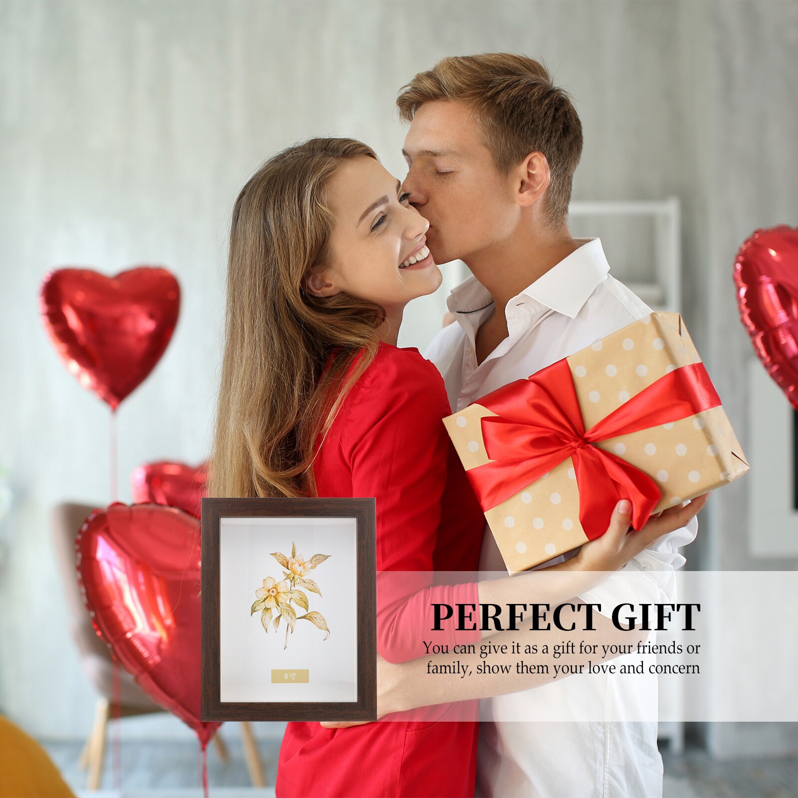 7inch Shadow Box Frame Display Case for Display Keepsakes Photo Dried Flowers